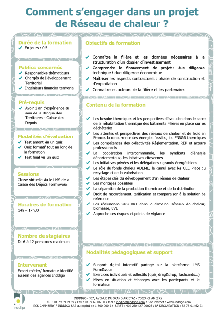 Fiche programme CDC